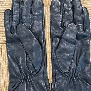 Michael Kors Black Leather Gloves